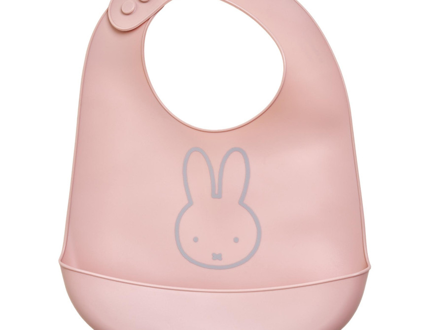 Σαλιάρα Σιλικόνης Miffy Pink KOKO