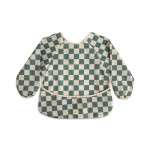 Σαλιάρα με Μανίκια Olive Check - Mushie