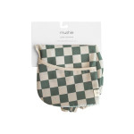 Σαλιάρα με Μανίκια Olive Check - Mushie