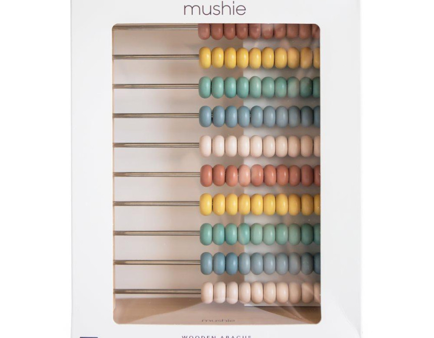 Ξύλινος Χρωματιστός Άβακας - Mushie