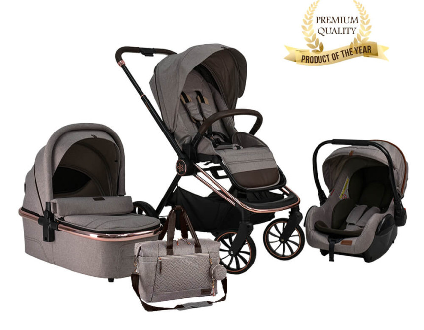 ΠΟΛΥΚΑΡΟΤΣΙ JEWEL 3 ΙΝ 1 MARBLE BEIGE
