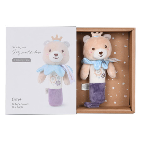 ΜΑΛΑΚΗ TEDDY FLOWER  RATTLE