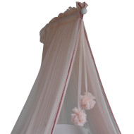 ΚΟΥΝΟΥΠΙΕΡΑ ΚΡΕΒΑΤΙΟΥ ΜΕ POM-POM PINK