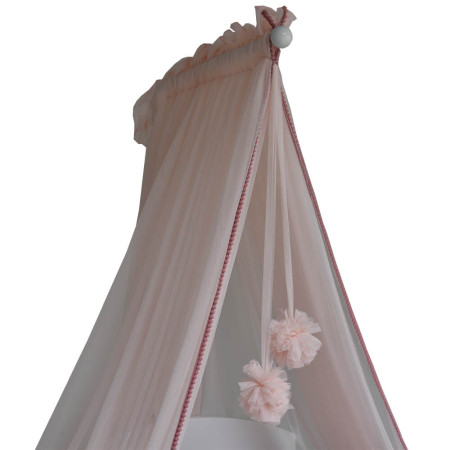 ΚΟΥΝΟΥΠΙΕΡΑ ΚΡΕΒΑΤΙΟΥ ΜΕ POM-POM PINK