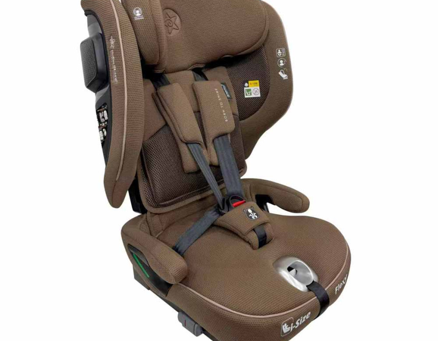 ΚΑΘΙΣΜΑ ΑΥΤΟΚΙΝΗΤΟΥ FLEXY ISOFIX I-SIZE 76-150cm COFFEE