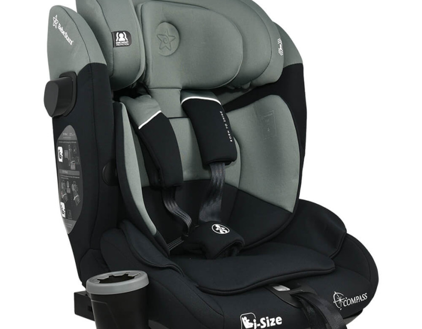 ΚΑΘΙΣΜΑ ΑΥΤΟΚΙΝΗΤΟΥ COMPASS ISOFIX I-SIZE 76-150cm OLIVE