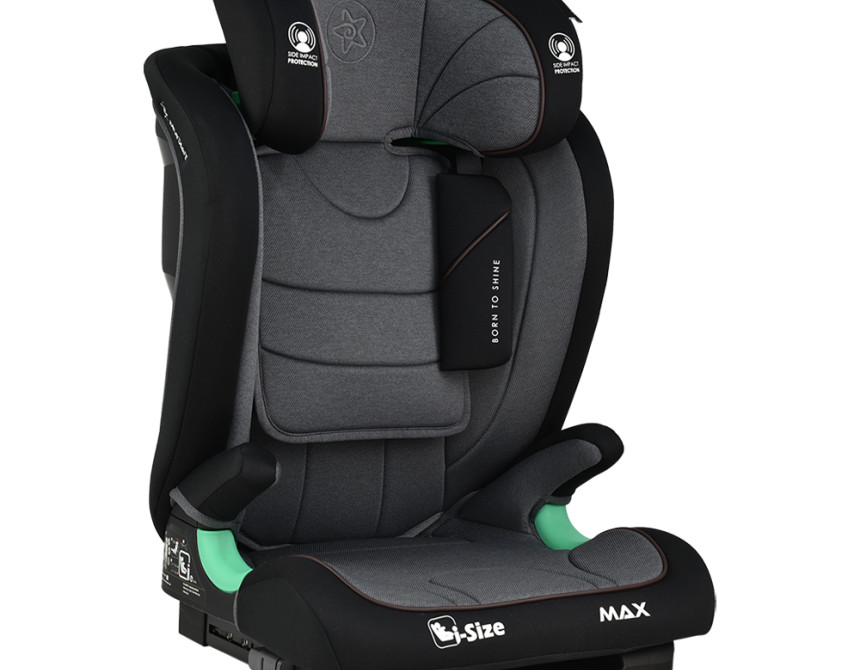 ΚΑΘΙΣΜΑ ΑΥΤΟΚΙΝΗΤΟΥ MAX ISOFIX I-SIZE 100-150cm GREY