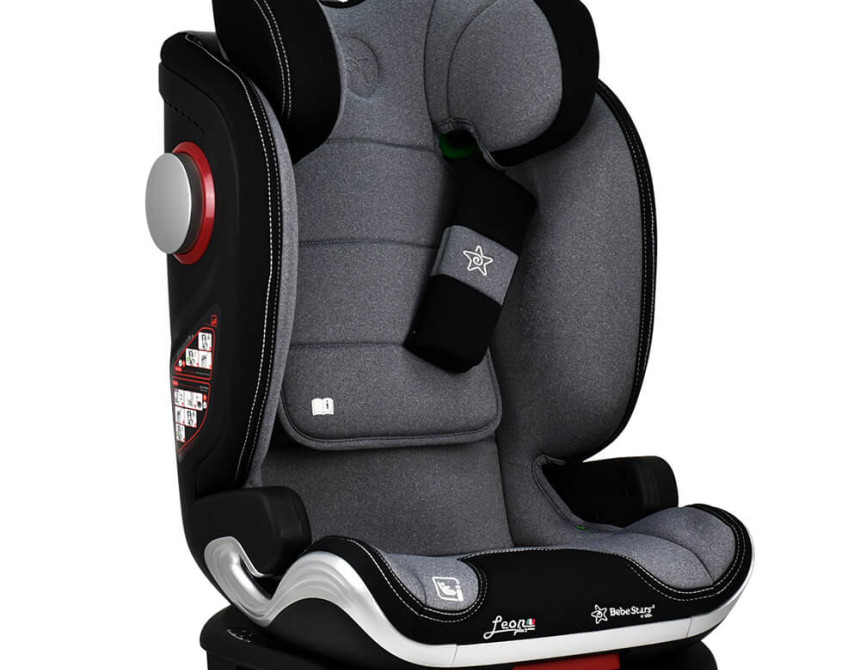 ΚΑΘΙΣΜΑ ΑΥΤΟΚΙΝΗΤΟΥ LEON PLUS ISOFIX  I-SIZE GREY