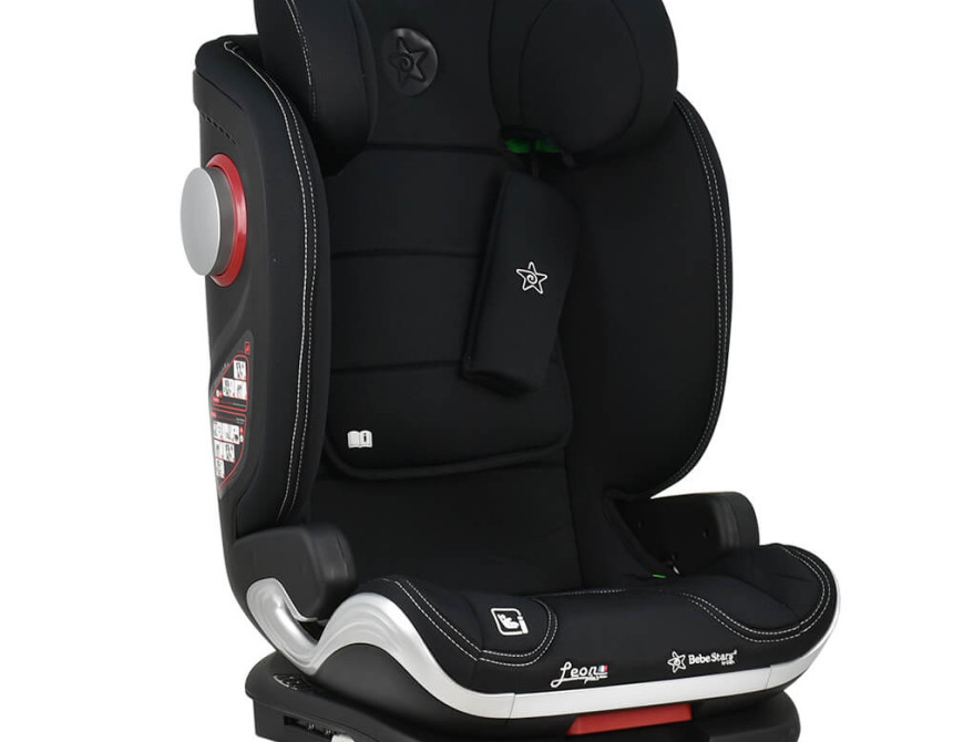 ΚΑΘΙΣΜΑ ΑΥΤΟΚΙΝΗΤΟΥ LEON PLUS ISOFIX  I-SIZE BLACK