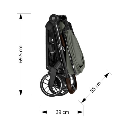 ΠΟΛΥΚΑΡΟΤΣΙ MIRAGE 2 IN 1 OLIVE