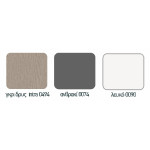 Μονό κρεβάτι Vario για στρώμα 90x200cm ανθρακί