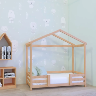 Κρεβάτι Montessori HOME – Μασίφ Φυσικό Ξύλο Οξιάς – για Στρώμα 70x140 cm