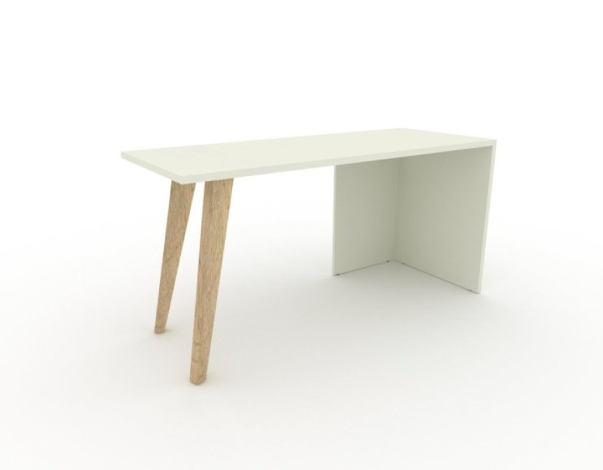 Γραφείο zip 150x60x74cm με τροχήλατη συρταριέρα με 3 συρτάρια 43x56x59cm