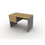 Γραφείο box 120x60x74cm με δύο συρτάρια