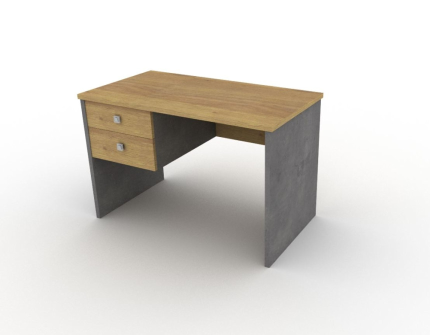 Γραφείο box 120x60x74cm με δύο συρτάρια