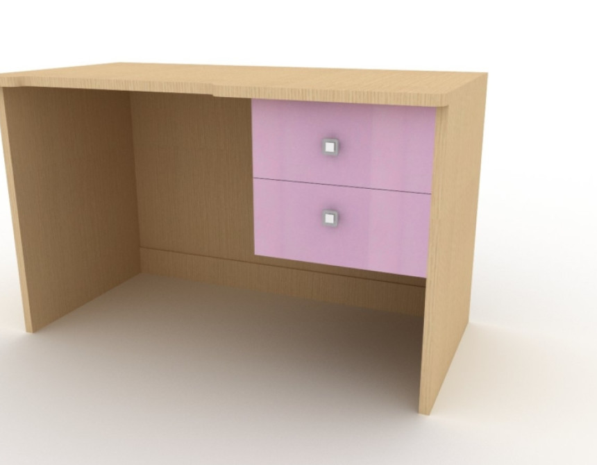 Γραφείο smile 120x60x74cm με δύο συρτάρια