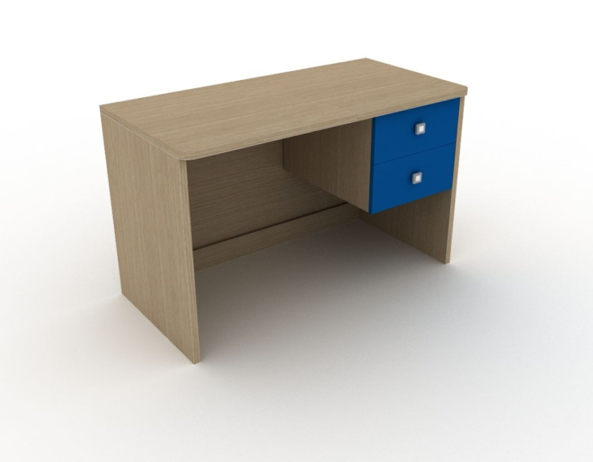 Γραφείο clever 120x60x74cm με δύο συρτάρια