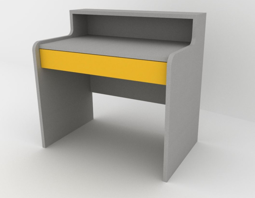 Γραφείο free 120x60x93cm με ένα συρτάρι