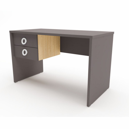 Γραφείο Easy και συρταριέρα Iris 2 ανθρακί 120x72x60cm