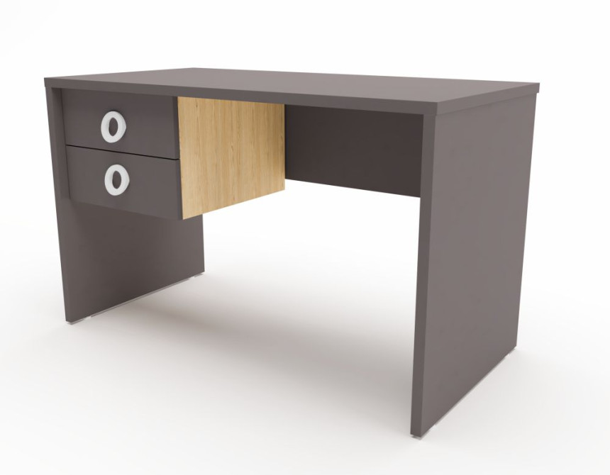 Γραφείο Easy και συρταριέρα Iris 2 ανθρακί 120x72x60cm