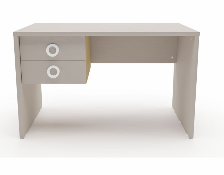 Γραφείο Easy και συρταριέρα Iris 2 γκρι δρυς intra 0494 120x72x60cm