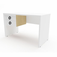 Γραφείο Easy και συρταριέρα Iris 2 λευκό 120x72x60cm