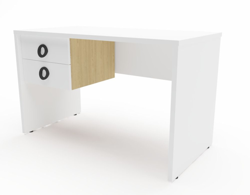 Γραφείο Easy και συρταριέρα Iris 2 λευκό 120x72x60cm