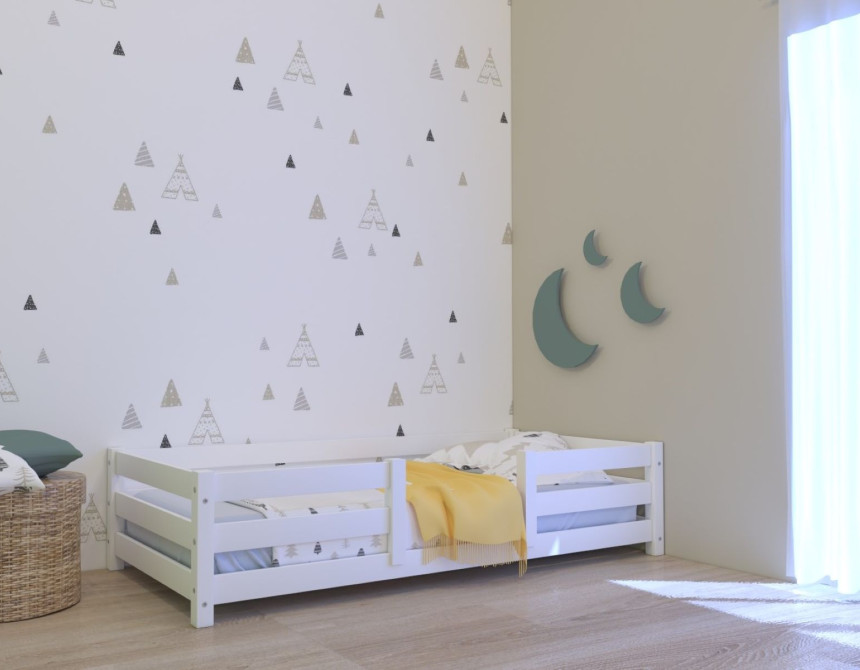 Kαναπές κρεβάτι hypnos λευκό οξιά για στρώμα 90x200cm 300305