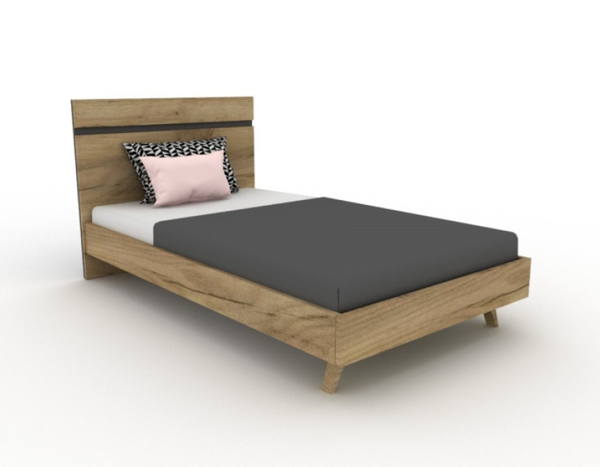 Κρεβάτι μονό zip για στρώμα 90x190cm