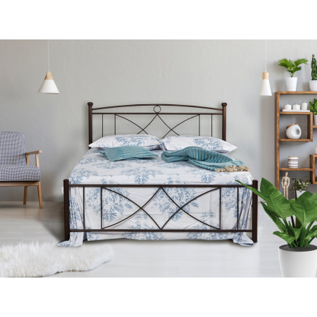 Μεταλλικό κρεβάτι No 16 για στρώμα 150x200cm 386-074-167 σκουριά