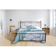 Μεταλλικό κρεβάτι No 17 για στρώμα 150x200cm 128-074-312 χαλκόμαυρο