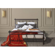 Μεταλλικό κρεβάτι No 34 για στρώμα 150x200cm 811-225-641 σκουριά-χρυσό