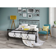 Μεταλλικό κρεβάτι No 74 για στρώμα 150x200cm 340-250-825 μαύρο