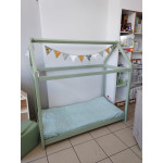 Κρεβάτι montessori green house για στρώμα 80x170cm