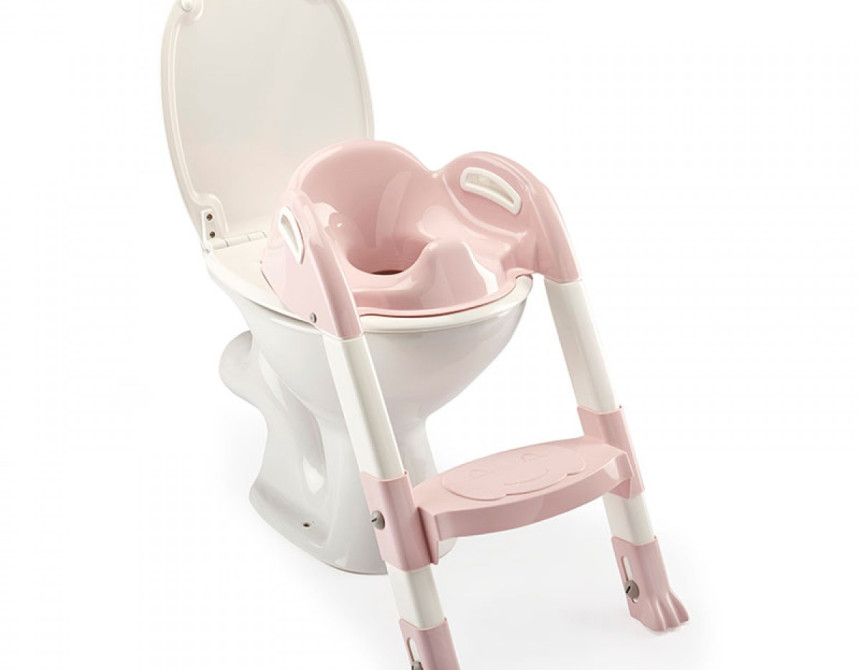 Σκάλα με στεφάνι τουαλέτας kiddyloo powder pink TH1725PP
