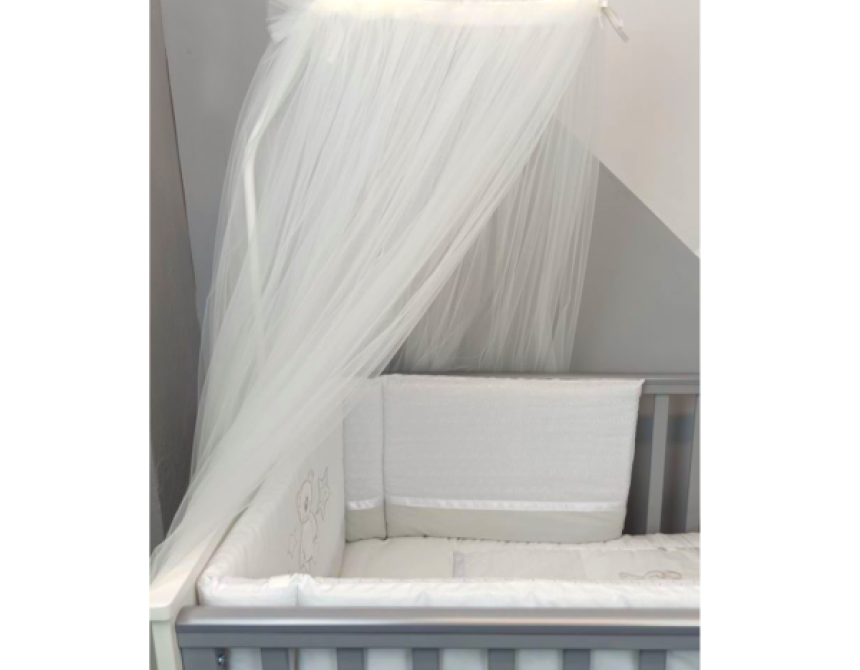 Koυνουπιέρα elegant με τούλι εκρού 7213E