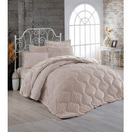 Κουβερτοπάπλωμα γούνα-fleece 680 gsm 1920 beige C01 160X220 polyester