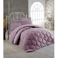 Κουβερτοπάπλωμα γούνα-fleece 680 gsm 1920 lila C19 160X220 polyester