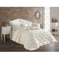 Κουβερτοπάπλωμα γούνα-fleece 680 gsm 1910 ecru H03 160X220 polyester