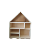 Βιβλιοθήκη montessori σπιτάκι σε δρυς χρώμα