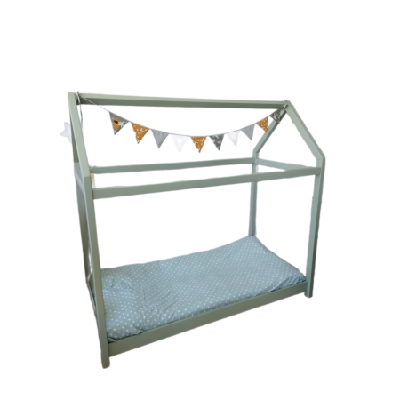 Κρεβάτι montessori green house για στρώμα 80x170cm