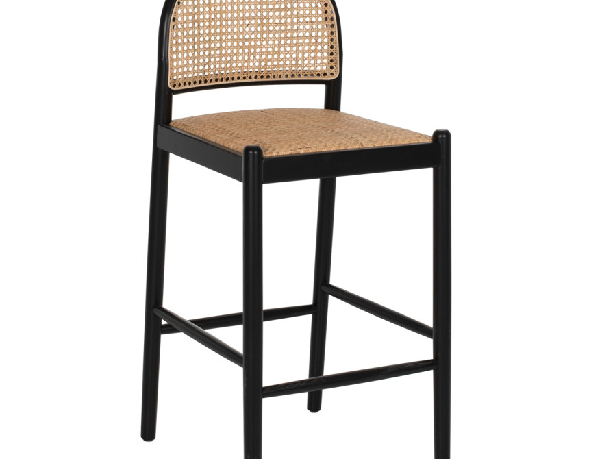ΣΚΑΜΠΟ ΑΠΟ ΟΞΙΑ-RATTAN ΑΨΙΔΑ ΠΛΑΤΗ ΜΑΥΡΟ 43,5x50x98ΥεκHM9408.02
