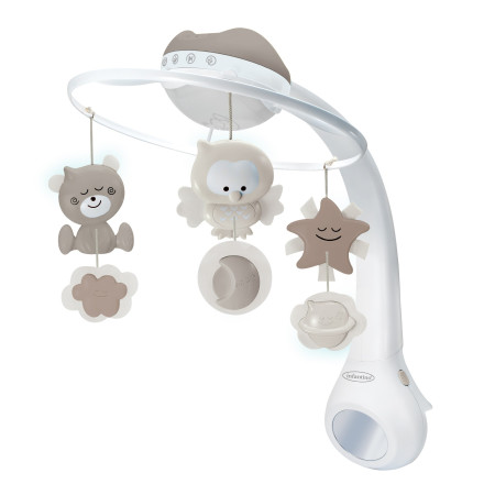 3 IN 1 PROJECTOR MUSICAL MOBILE (ECRU)