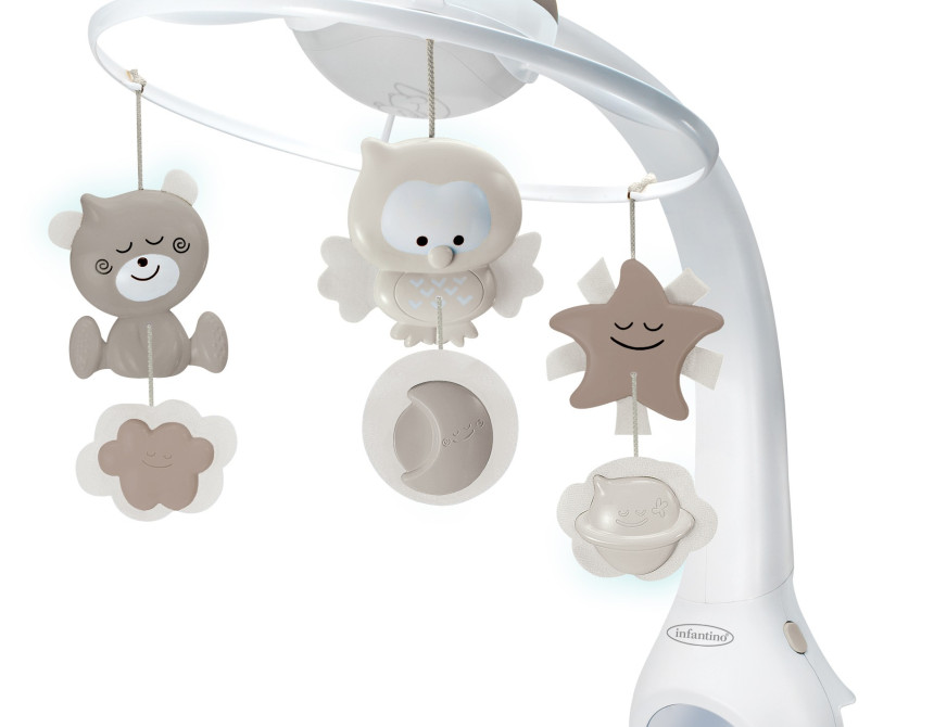 3 IN 1 PROJECTOR MUSICAL MOBILE (ECRU)