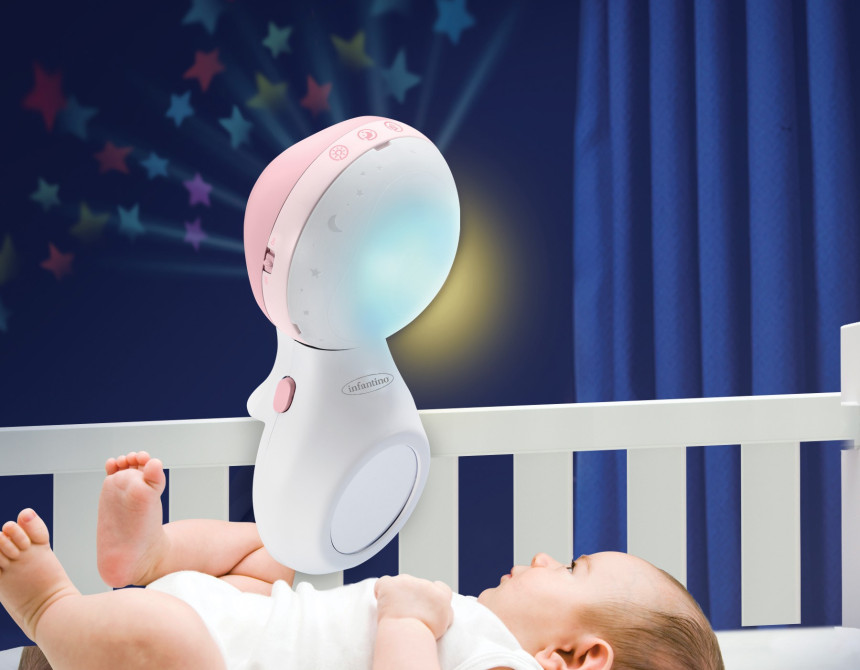 3 IN 1 PROJECTOR MUSICAL MOBILE (PINK)