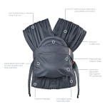 HUG & CUDDLE ADJUSTABLE HYBRID WRAP CARRIER