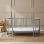 Κούνια μωρού SMART BED 9 in 1 Γκρι (Round)