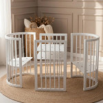 Κούνια μωρού SMART BED 9 in 1 Λευκο (Round)