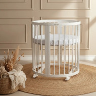 Κούνια μωρού SMART BED 9 in 1 Λευκο (Round)