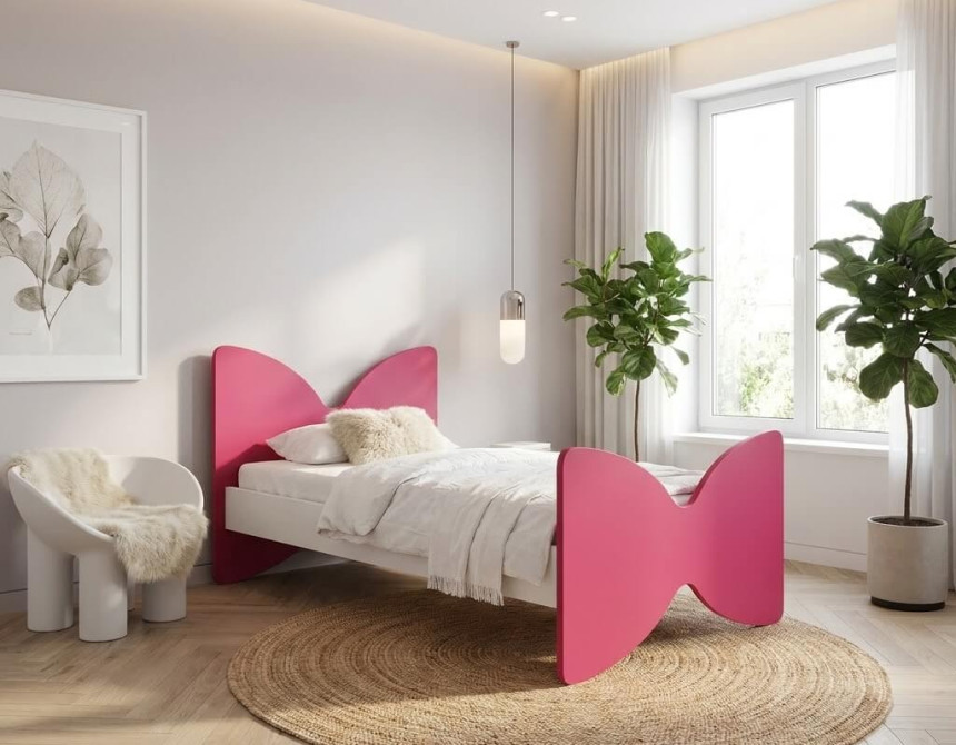 Παιδικό κρεβάτι barbie 3 για στρώμα 90x190cm